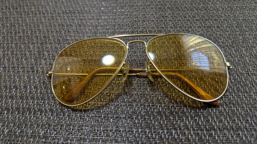 ☆値下げ！！＜希少/最初期型＞70年代ボシュロム　レイバンアンバーマティック美品