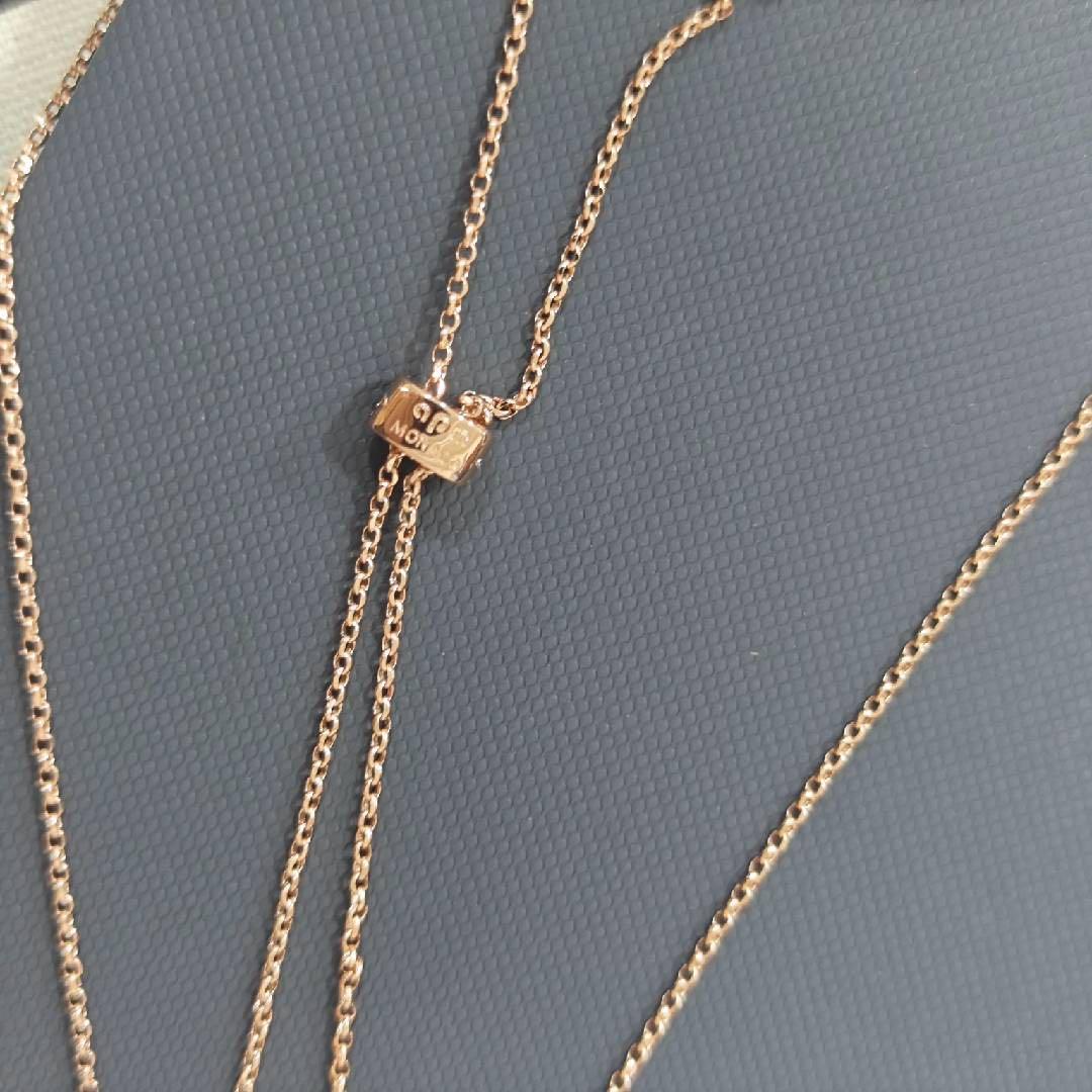 apm Monaco ローズゴールド ハート型ネックレス