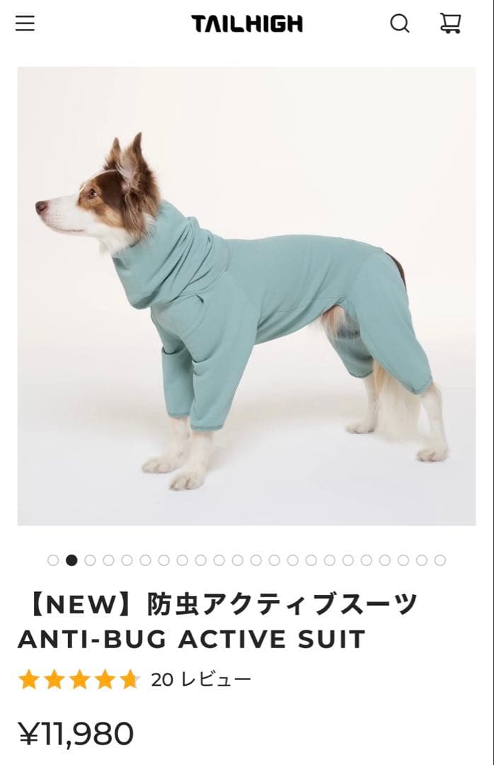 TAILHIGH 防虫アクティブスーツ レイクグリーン L