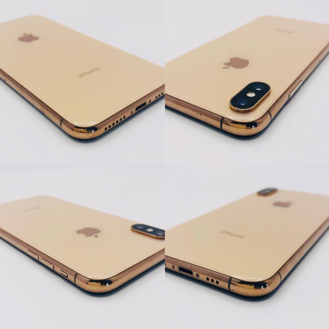 iPhone XS 256GB ゴールド SIMフリー 本体 100%