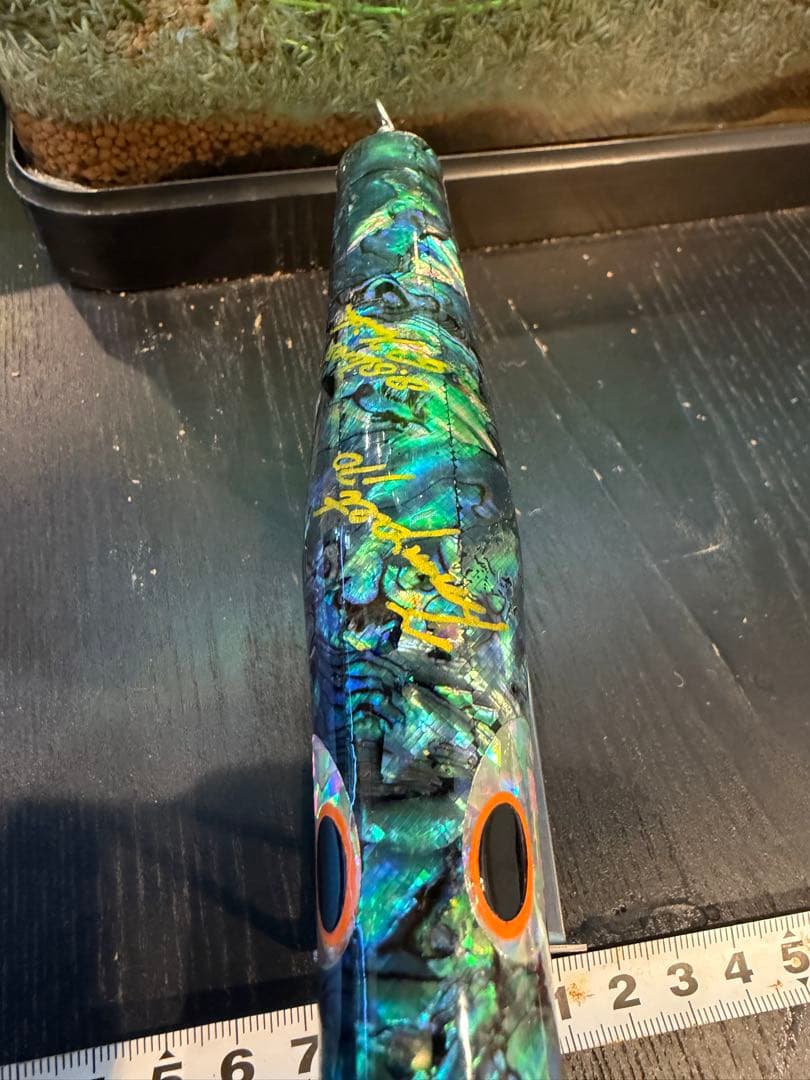 トランペットポッパー 未使用 アワビ貼り 赤カップ