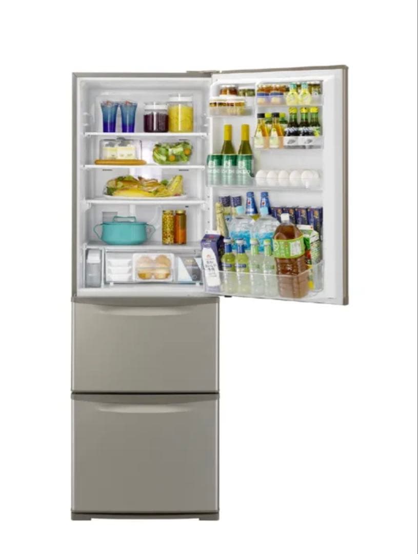 Panasonic 冷蔵庫 Nタイプ シルキーゴールド NR-C371N-N 形