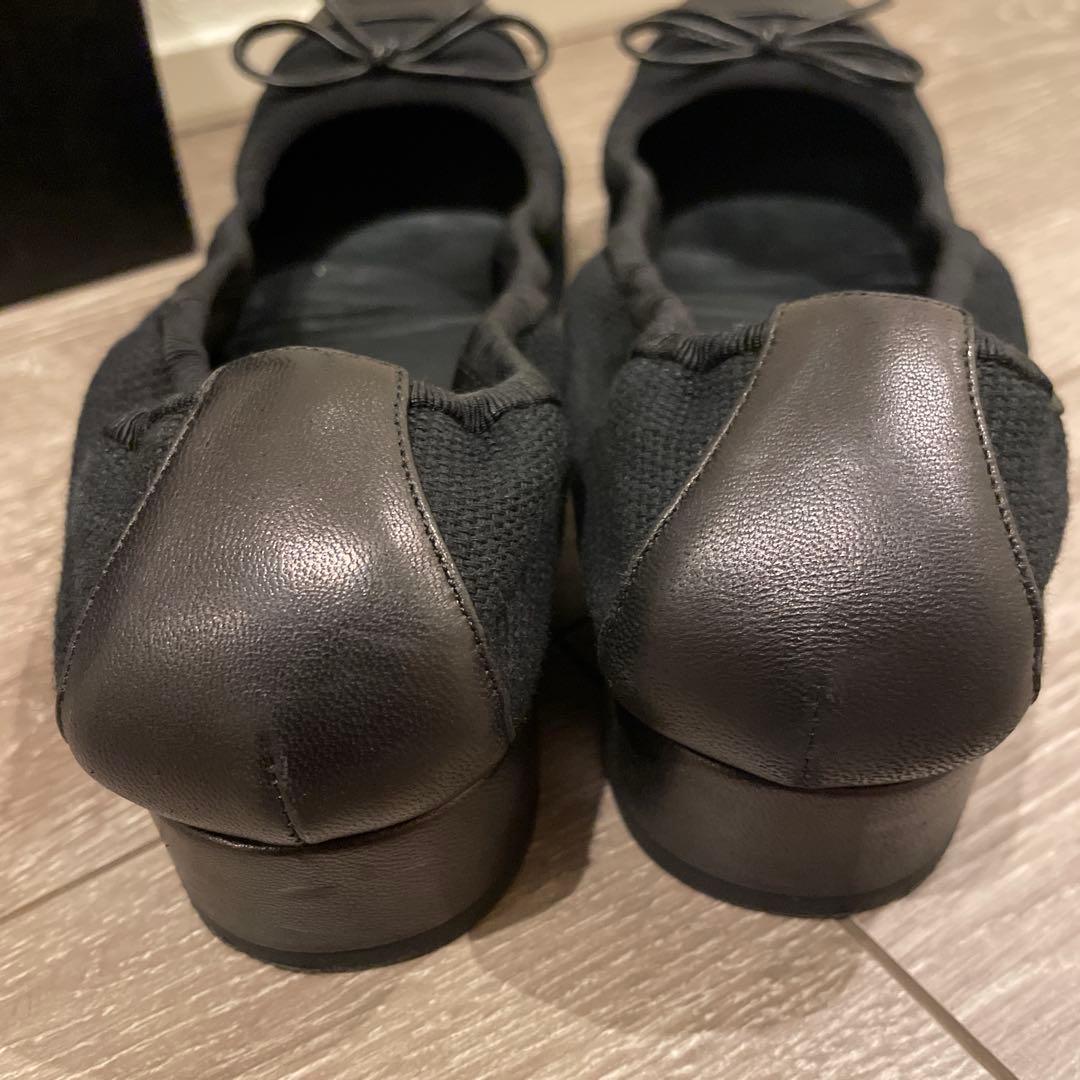 CHANEL ブラック バレエシューズ　美品