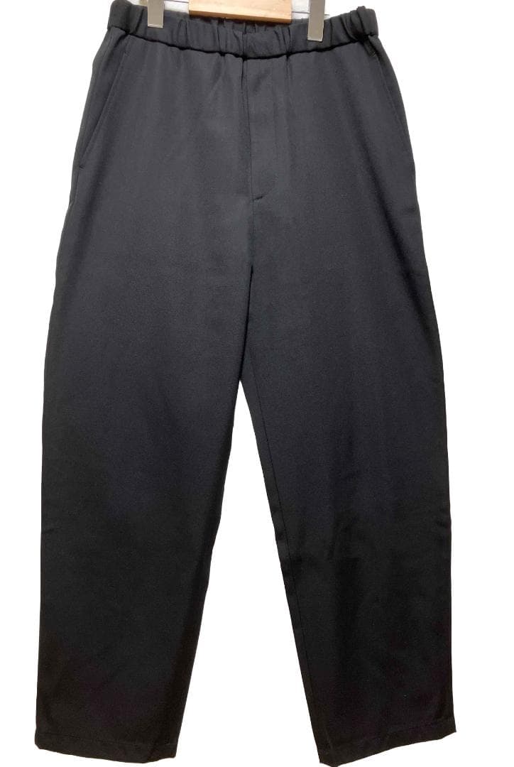 <H>ウーステッド ヴェイカント イージーパンツ　ブラック