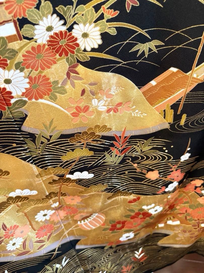 tani様確認画面☆ 着物リメイク　黒留袖　ロングワンピース