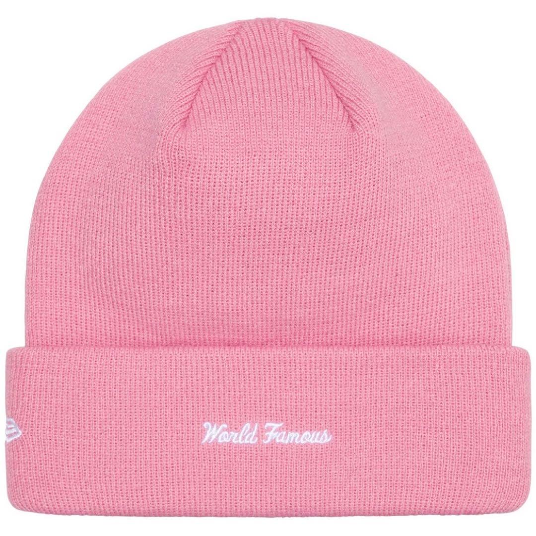 24aw Supreme New Era Box Logo Beanie ピンク