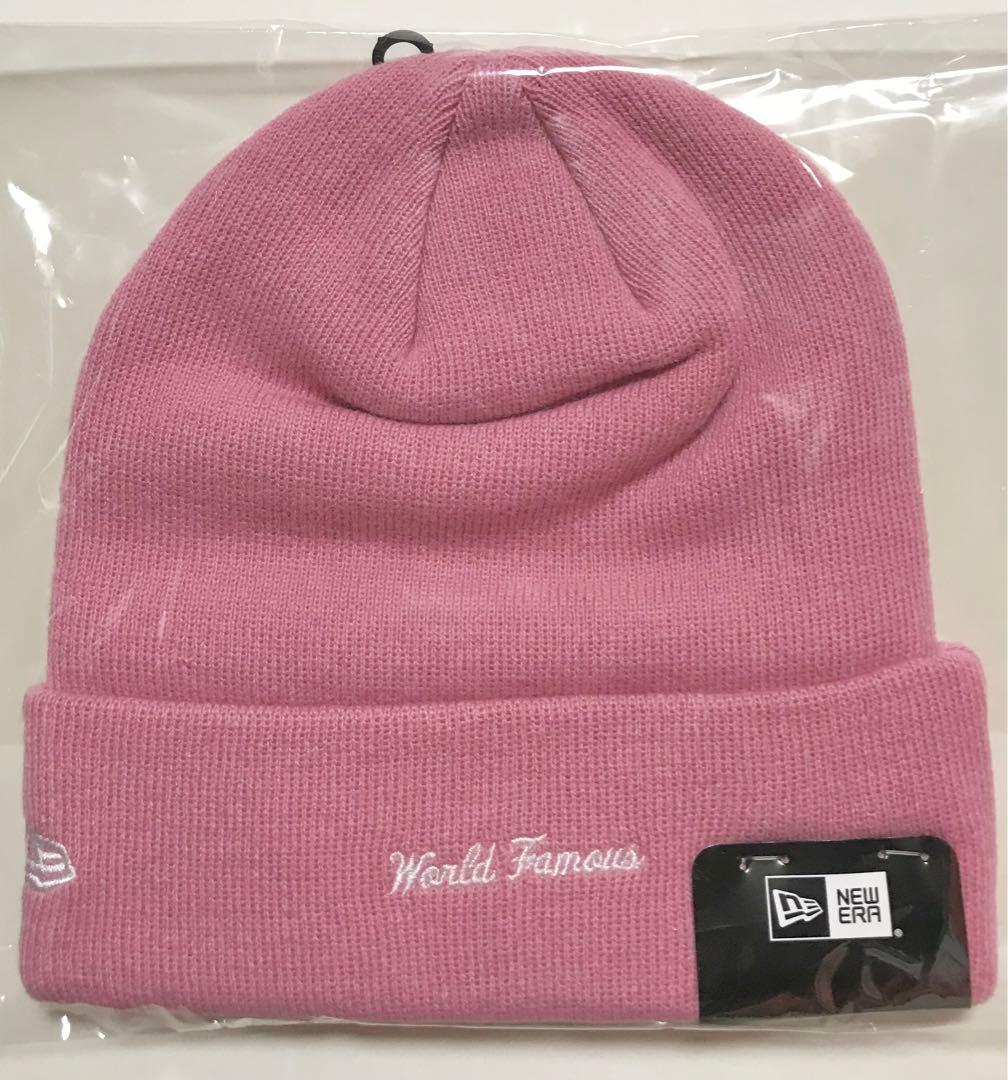 24aw Supreme New Era Box Logo Beanie ピンク