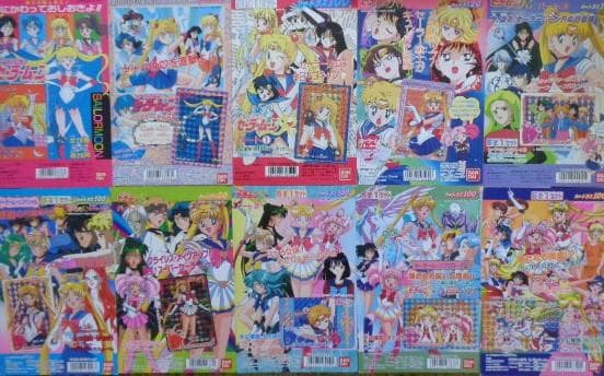 【非売品 フルコンプ】美少女戦士セーラームーン 本弾 台紙 カードダス