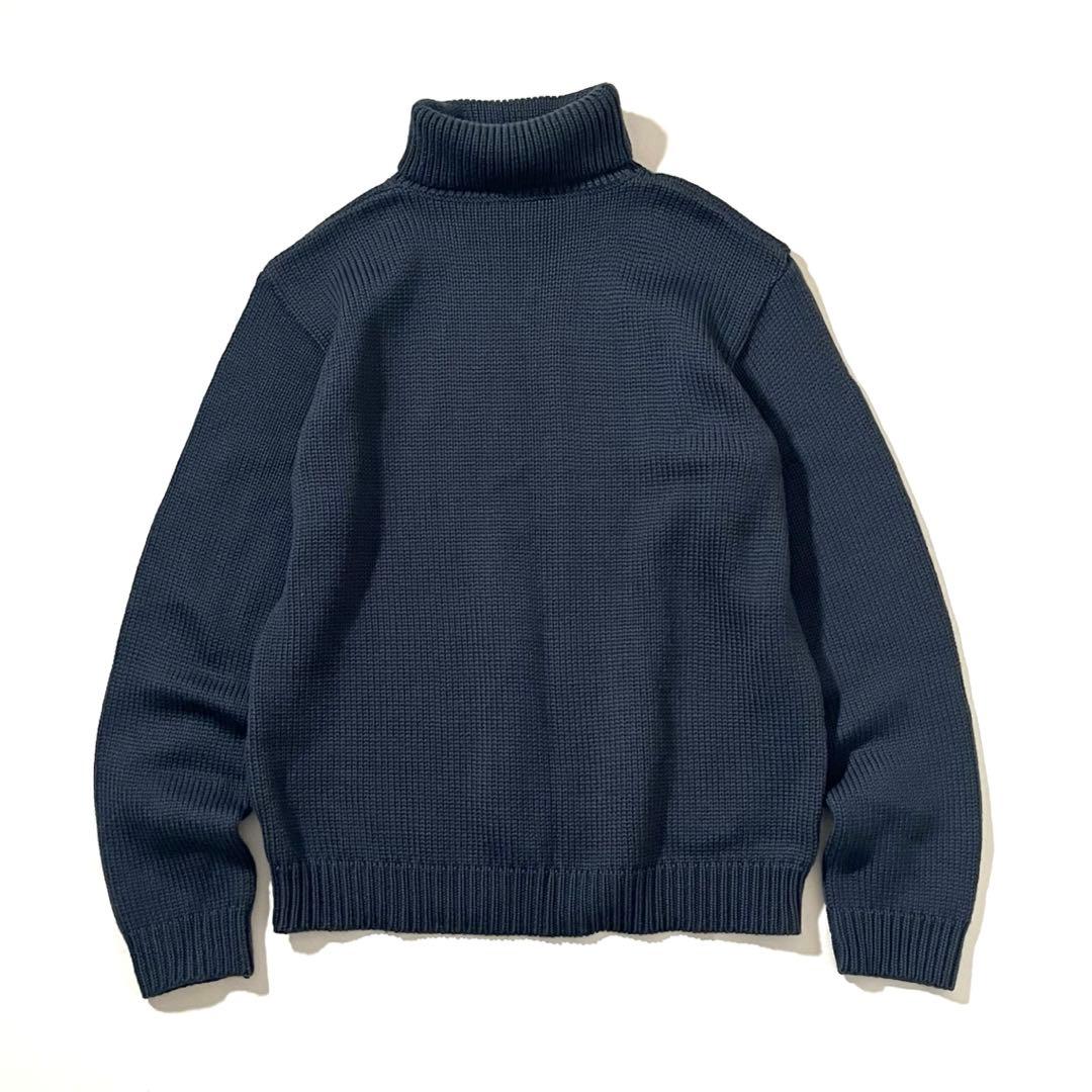 【美品】アニエスベー　ニット セーター　フランス製　タートルネック　ローゲージ