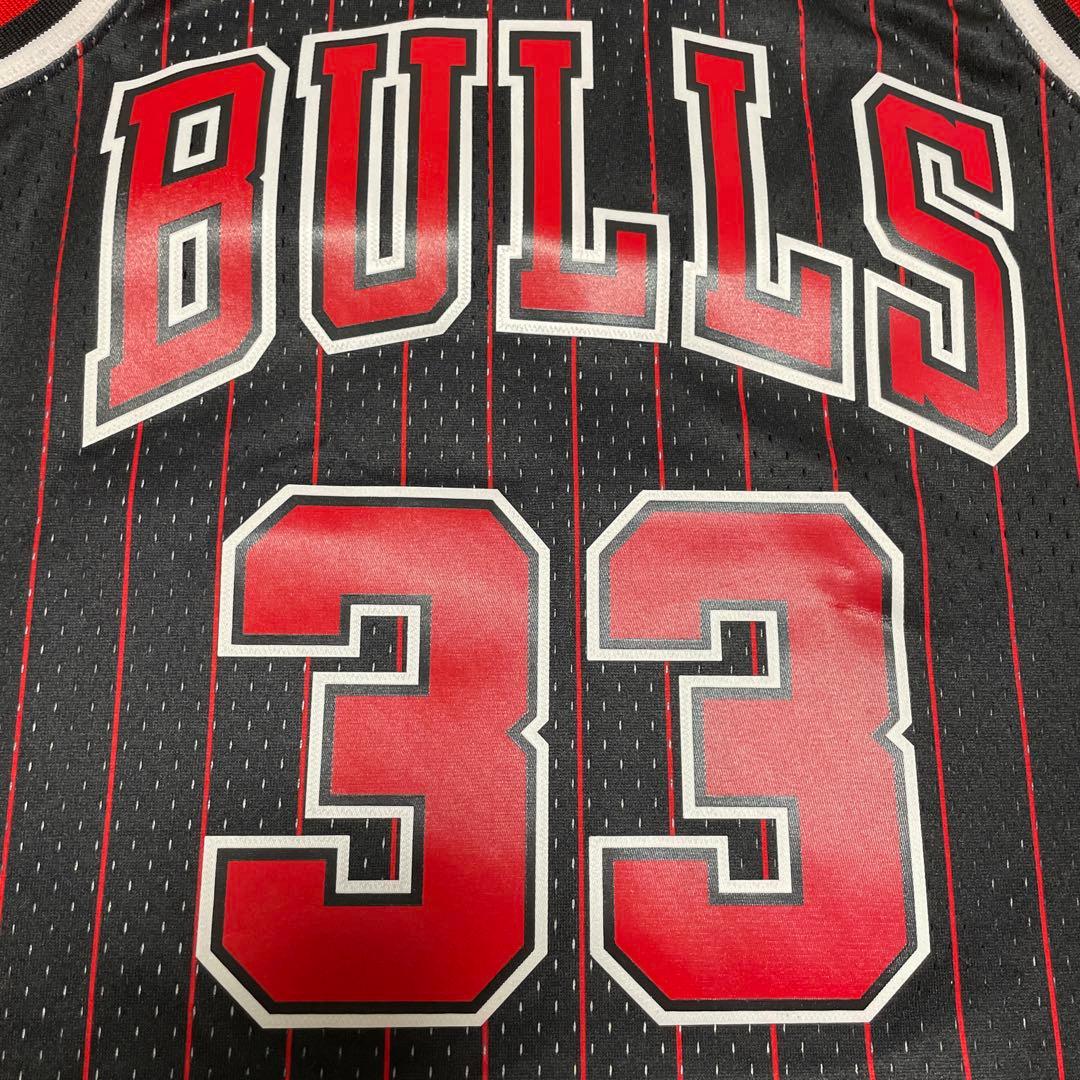 新品 Mitchell&Ness BULLS 33 PIPPEN Jersey