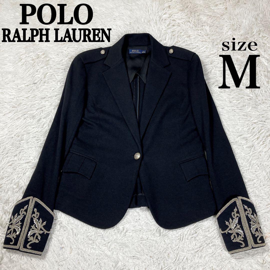 ポロラルフローレン　ナポレオンジャケット　ブラック　銀ボタン　サイズ2(M)