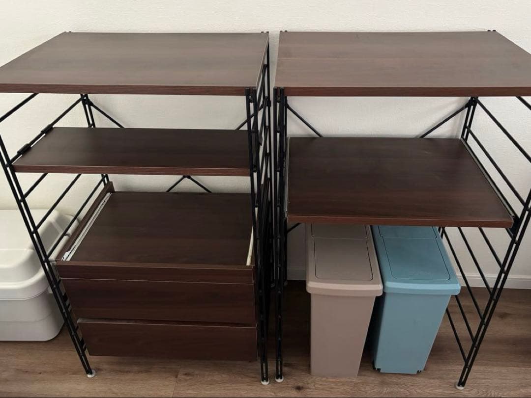 ベルメゾン　レンジボード スライド棚付き