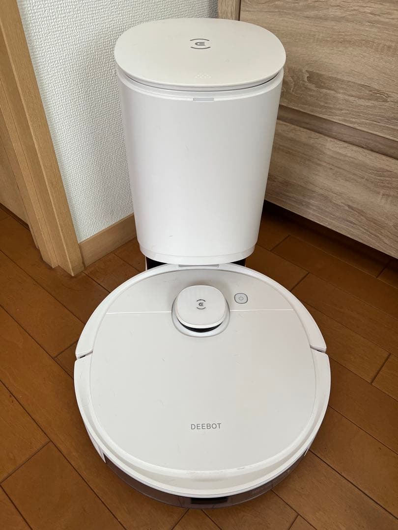 ロボット掃除機 エコバックス 拭き掃除 自動ゴミ収集　ホワイトセット