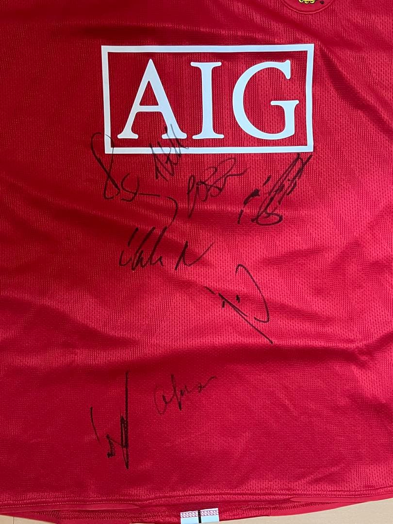 マンチェスター・U 2008年CLファイナル ユニフォーム記念セットサイン入り