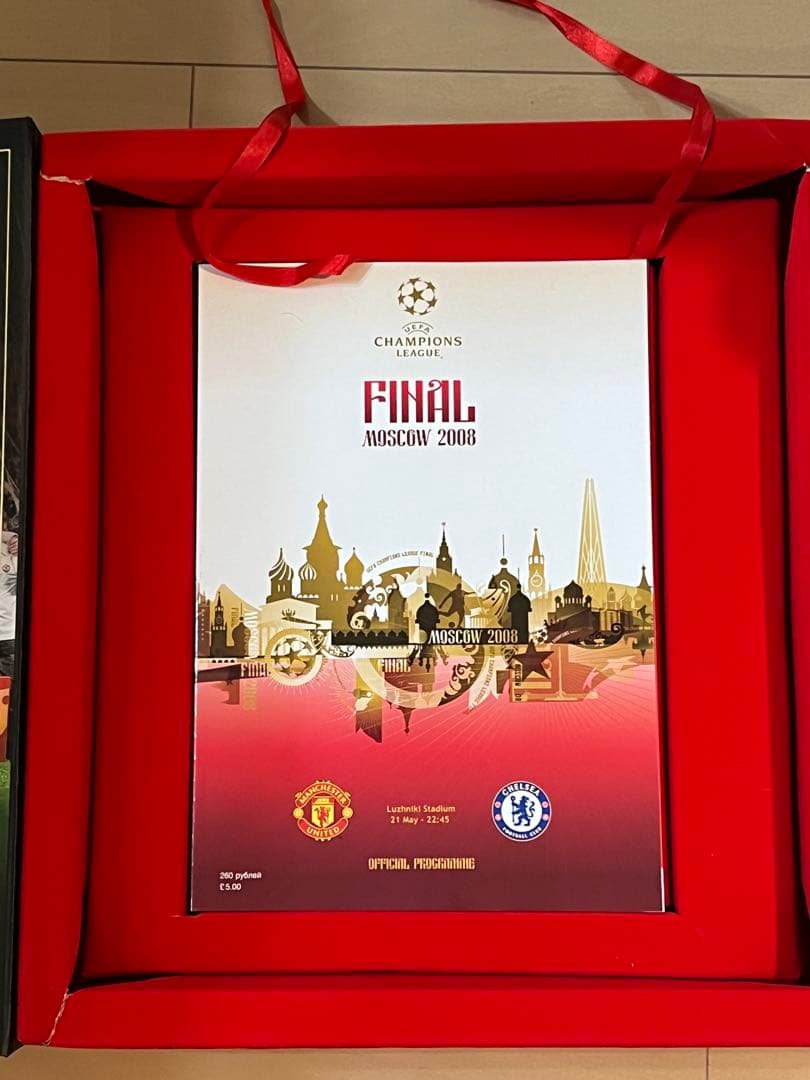 マンチェスター・U 2008年CLファイナル ユニフォーム記念セットサイン入り