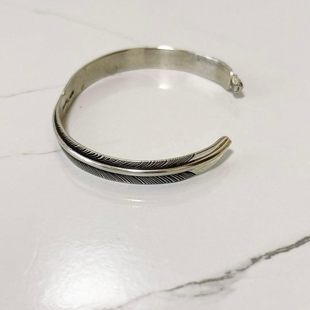 新品✨ハルポ ALL SILVER FEATHER BRw67 フェザーバングル