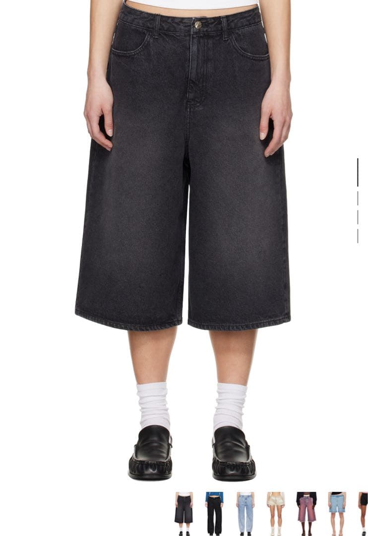 パンツ adererror TRS Tag short jeans 01