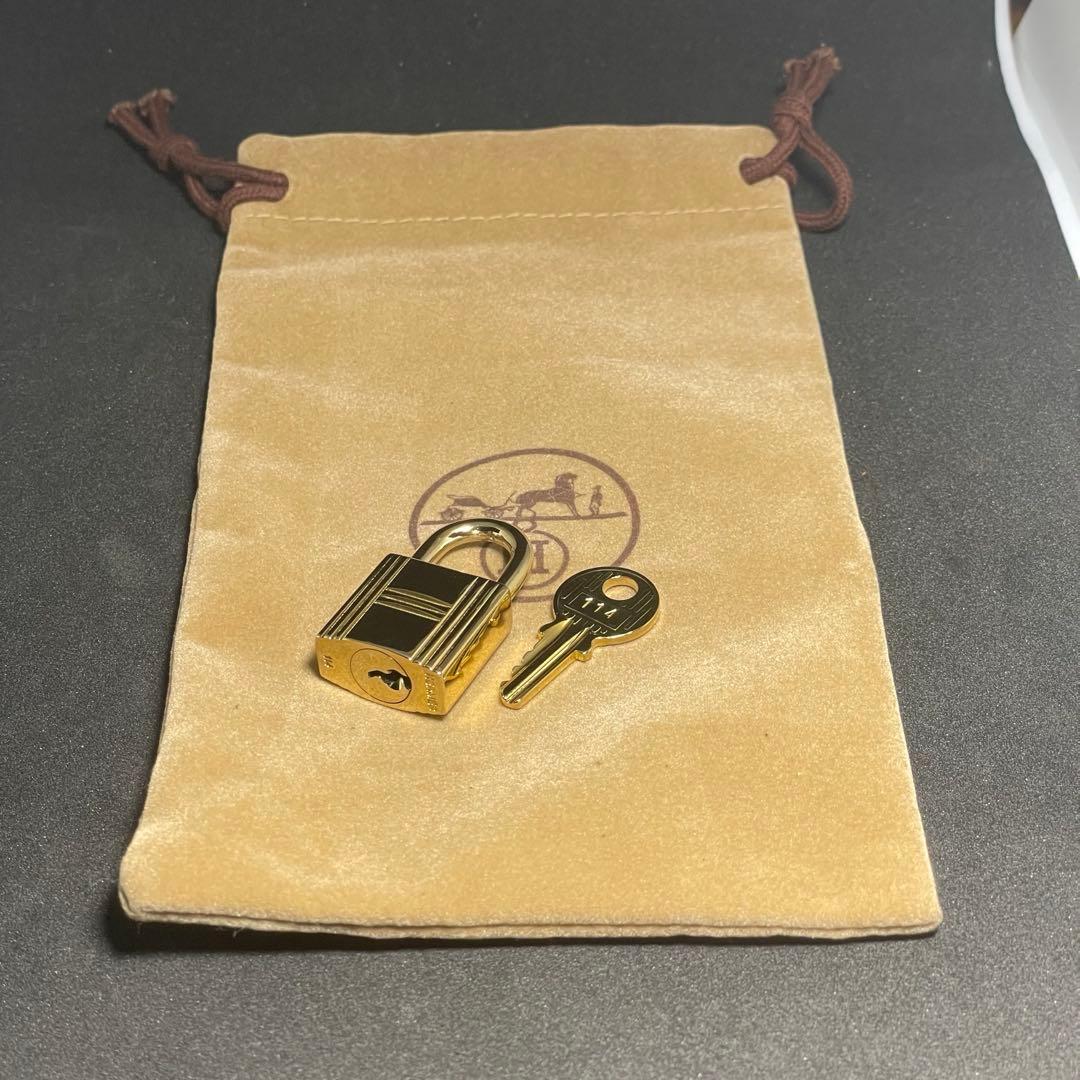 【美品】エルメス K24ゴールドメッキ パドロック カデナ リペア品 114番2