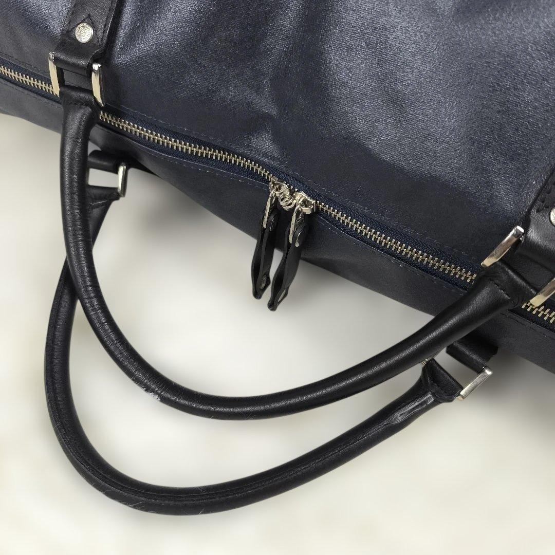 ✨極美品✨ SEAL 森野帆布 コラボ ボストンバッグ 2way タイヤ 紺黒