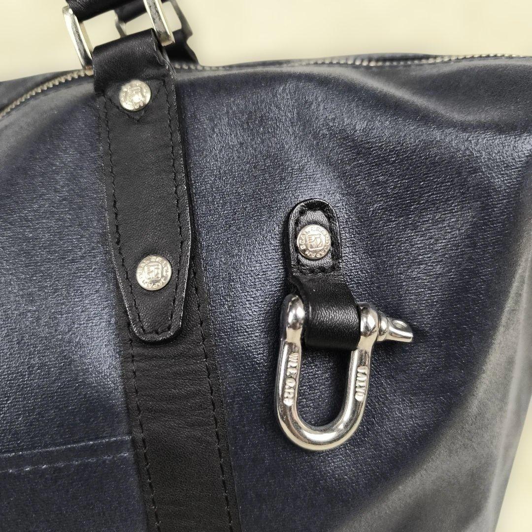 ✨極美品✨ SEAL 森野帆布 コラボ ボストンバッグ 2way タイヤ 紺黒