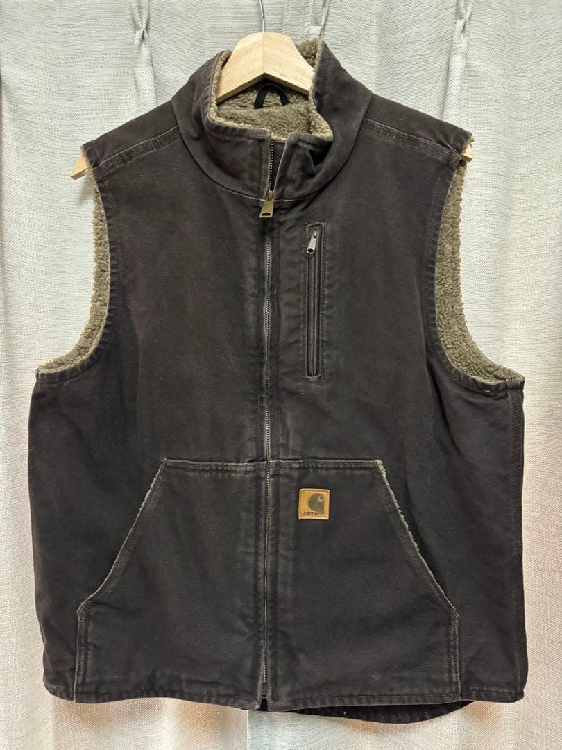 Carhartt カーハート ベスト ボア ダック 裏地フリース