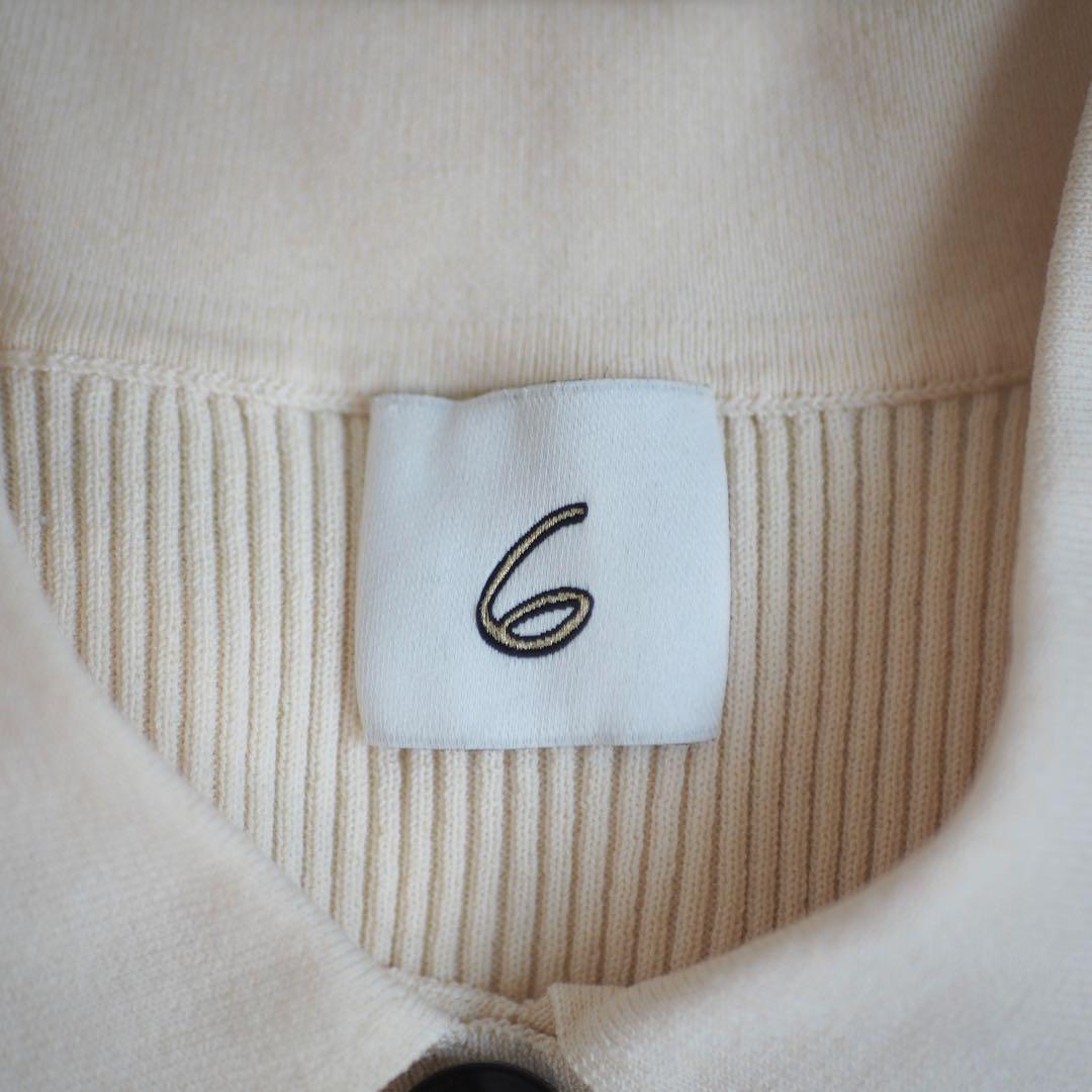 ＜6(ROKU)＞リブシャツカーディガン