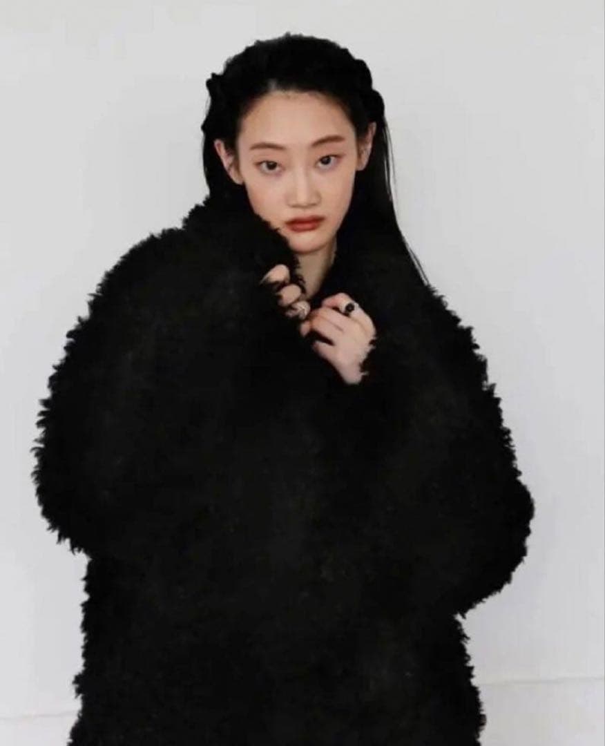 Katrin tokyo 4way eco fur coat ファーコート 黒