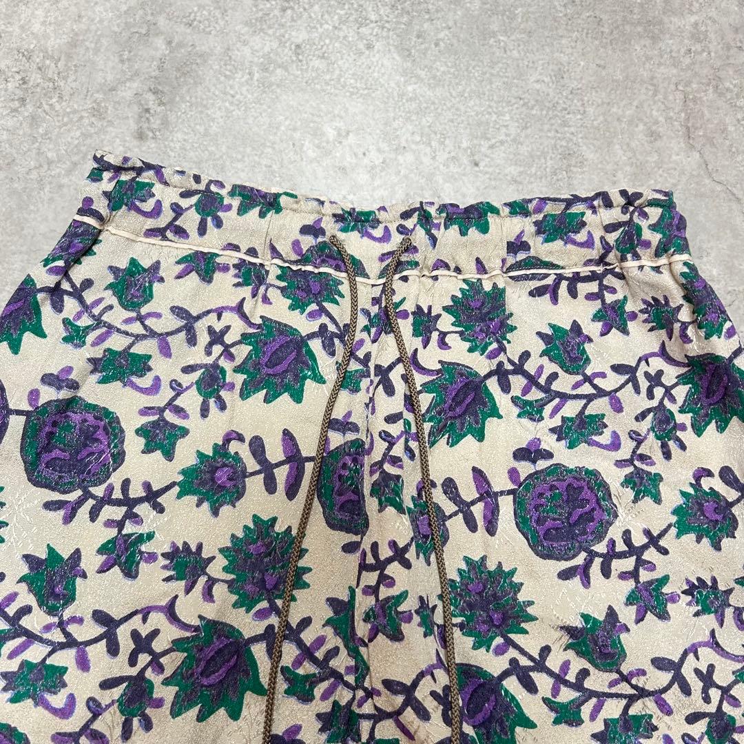 sara mallika サラマリカ オリジナルプリントイージーパンツ　花