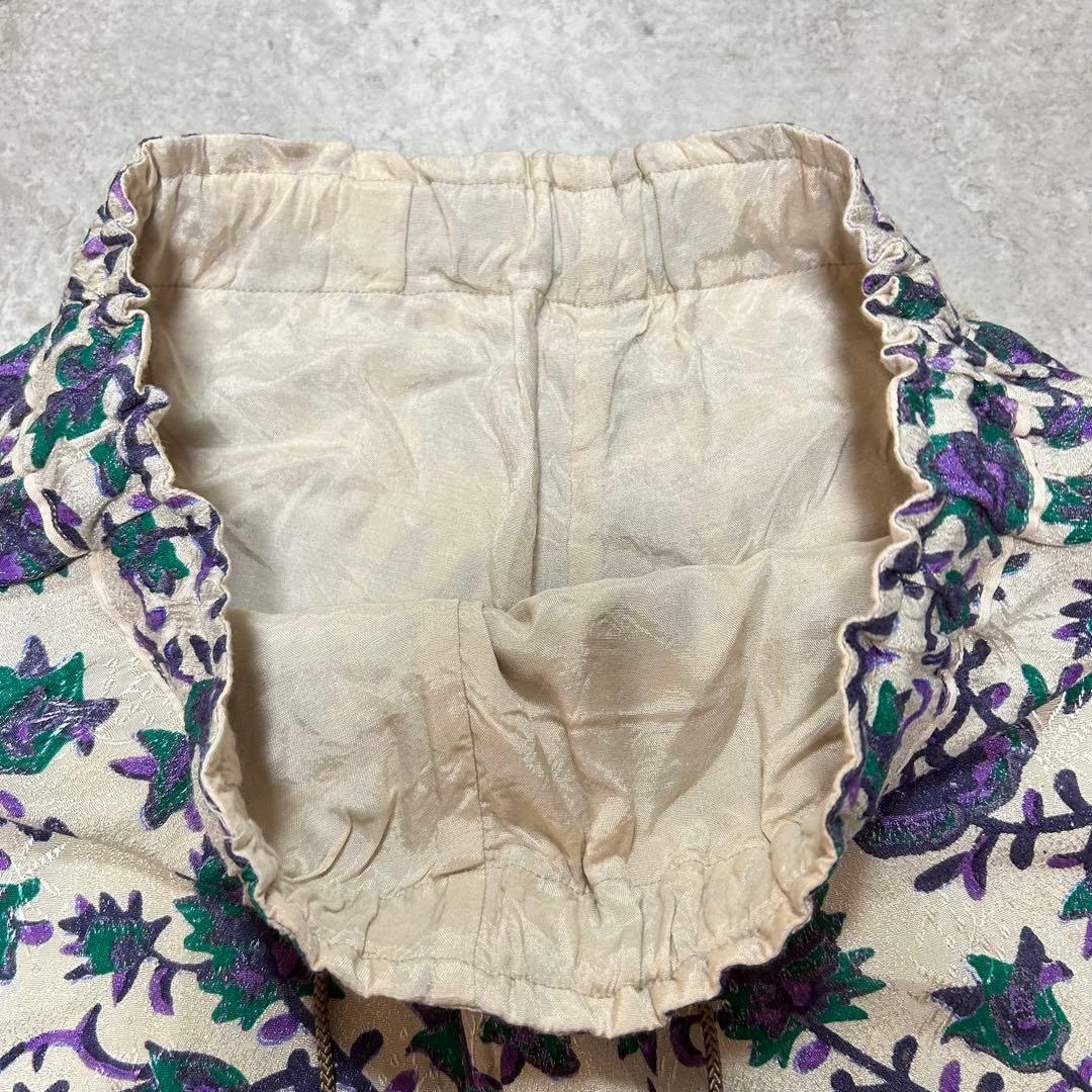 sara mallika サラマリカ オリジナルプリントイージーパンツ　花