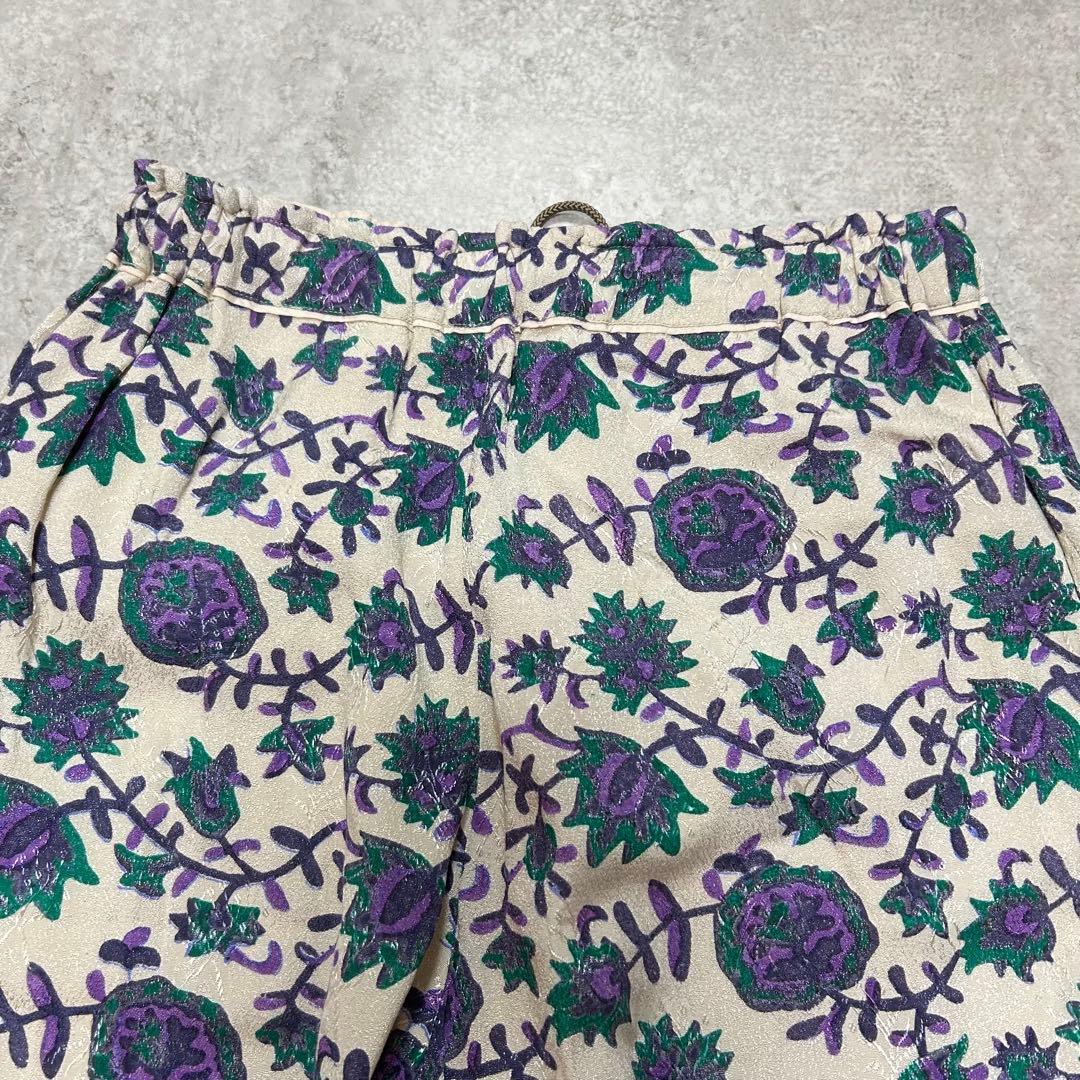 sara mallika サラマリカ オリジナルプリントイージーパンツ　花