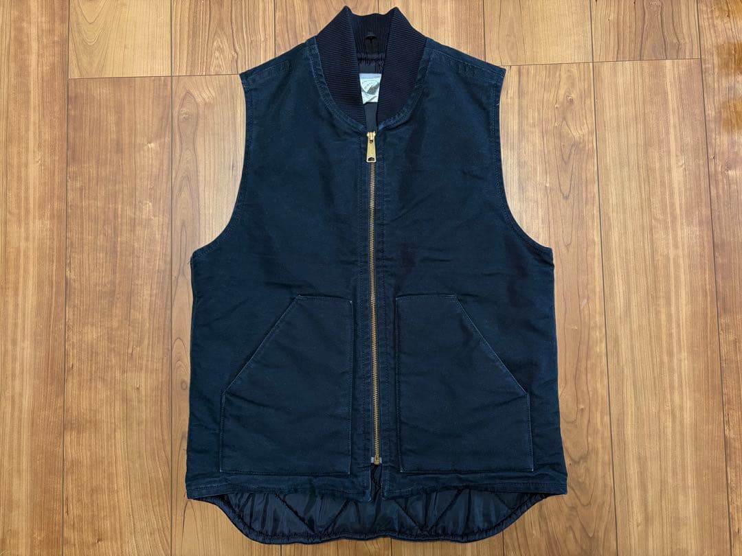 00s Carhartt Duck Vest S Black カーハート