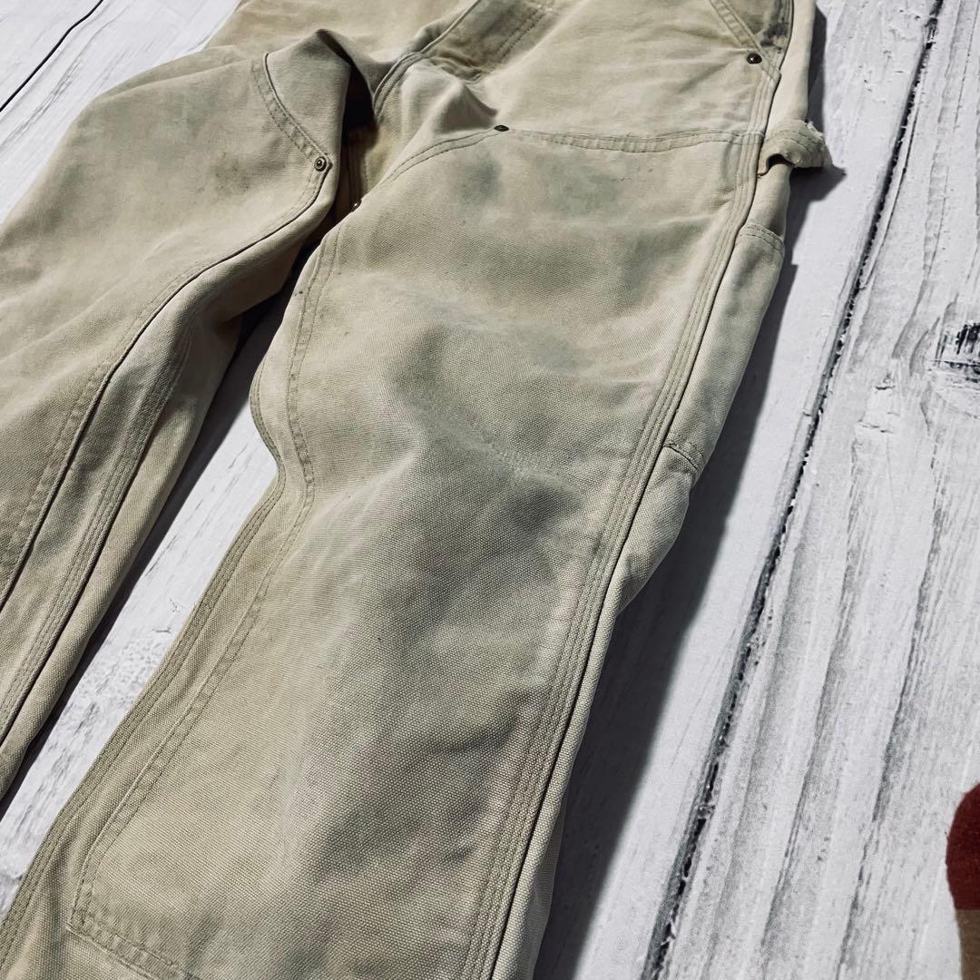 USA製希少00s星タグCarharttカーハートダブルニーフェードヴィンテージ