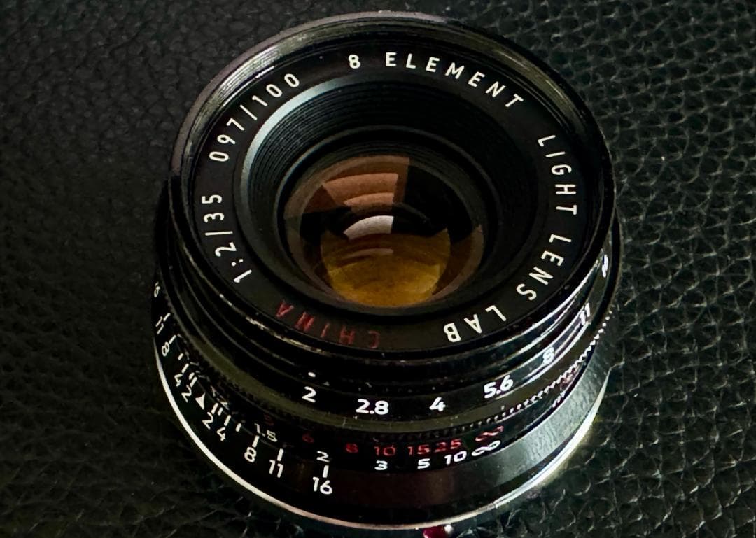 LIGHT LENS LAB M 35mm f/2 ブラックペイント フード