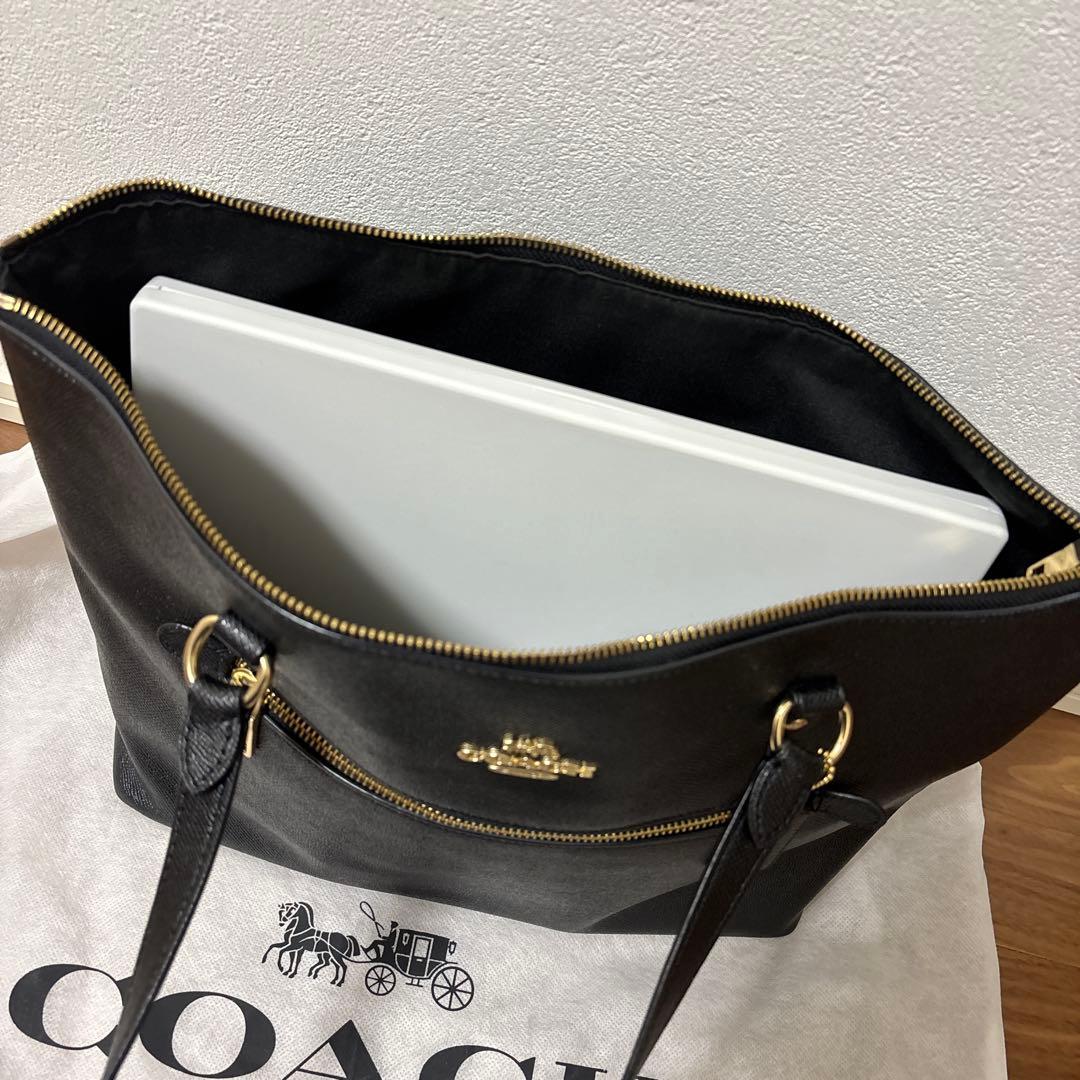 【coach】バッグ　ブラック/A4サイズ可