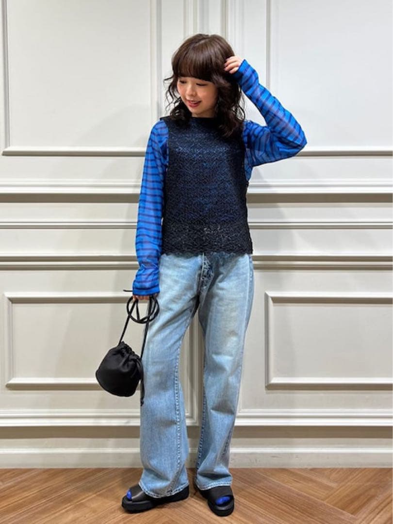 専用新品　ORCIVAL オーシバル　シースルーボートネックカットソーBshop