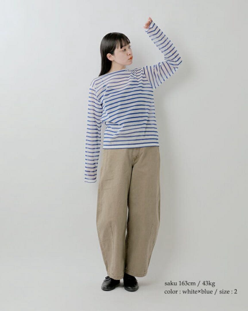 専用新品　ORCIVAL オーシバル　シースルーボートネックカットソーBshop