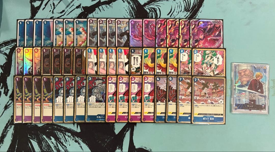 【 非公認大会優勝】青紫サンジ 本格構築❗️スリーブ、リーパラ付き