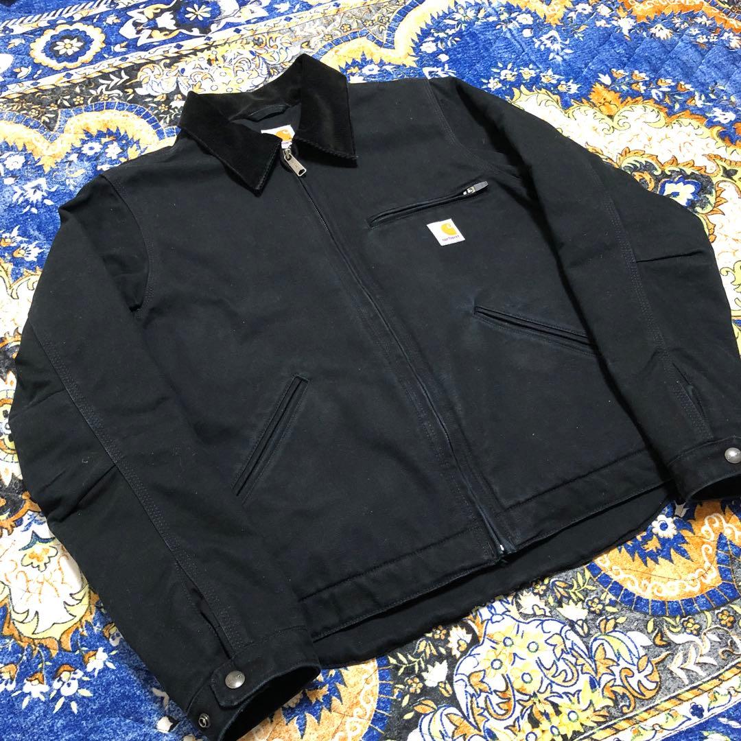 カーハート　デトロイトジャケット　黒　Sサイズ