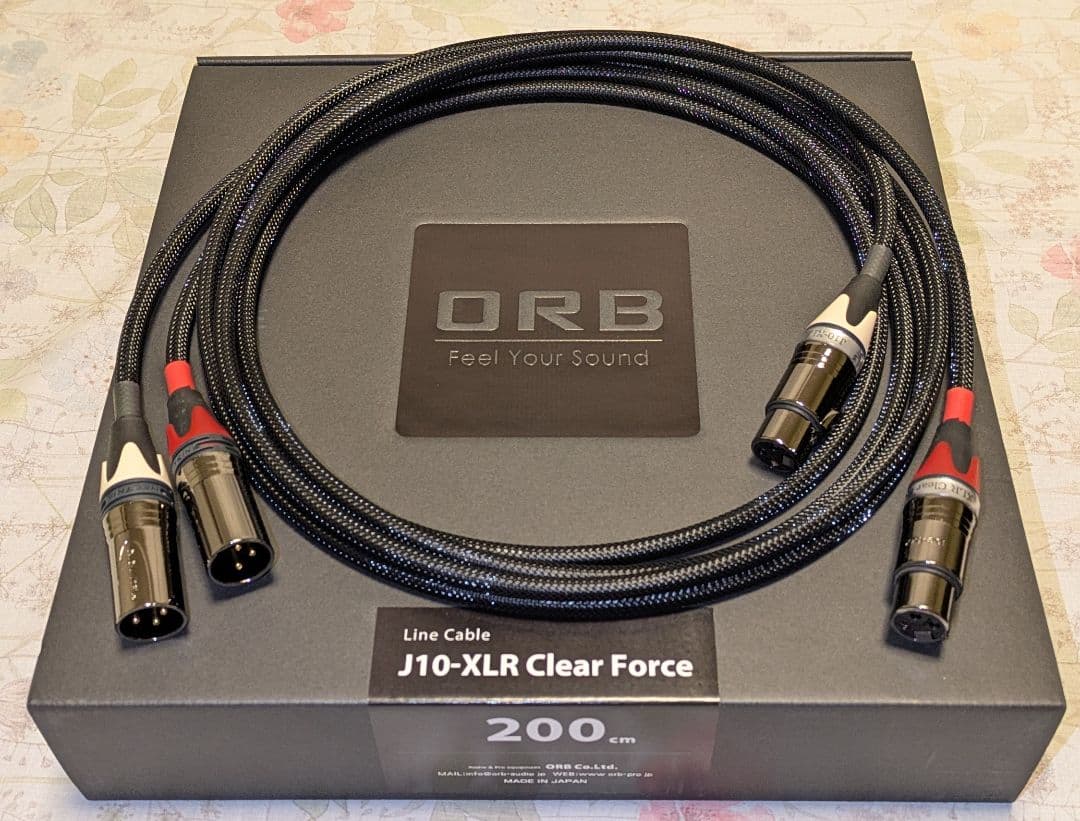 ケーブル・シールド ORB J10-XLR Clear Force 2.0m