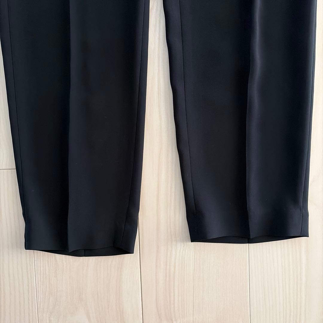 PLST (theory) 紺　ノーカラー　ジャケット パンツスーツ 上下セット