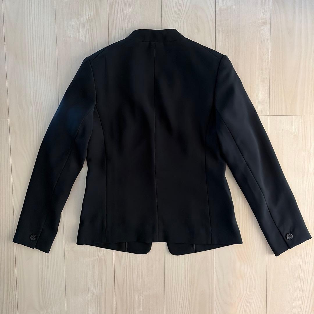 PLST (theory) 紺　ノーカラー　ジャケット パンツスーツ 上下セット