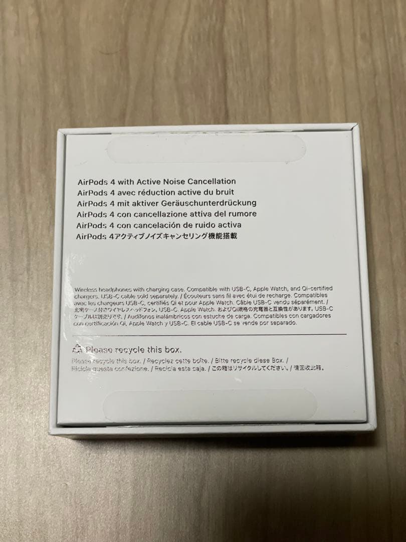 AirPods4本体 アクティブノイズキャンセリング搭載