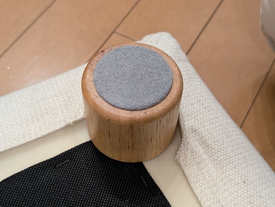 美品 無印良品 MUJI 良品計画 オットマン クッション、カバー、脚付き