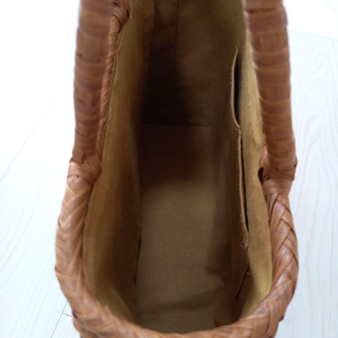 美品、高級、山葡萄バック、手編み、内ポケット有り、ハンドバッグ