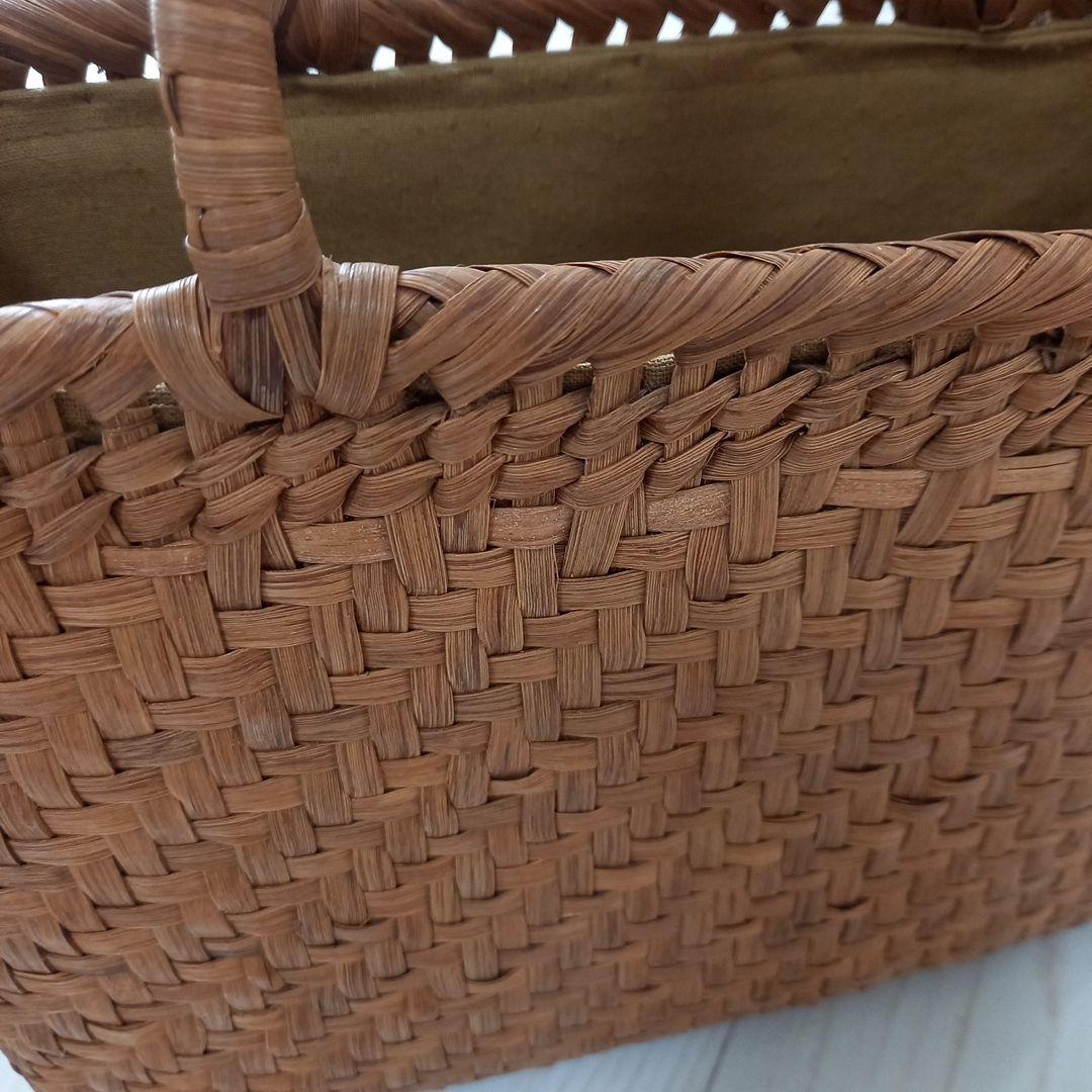 美品、高級、山葡萄バック、手編み、内ポケット有り、ハンドバッグ