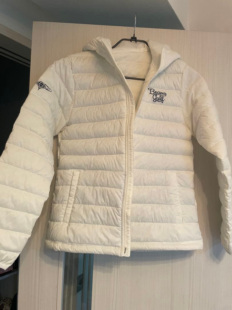 BEAMS GOLF フード付きジャケット ホワイト