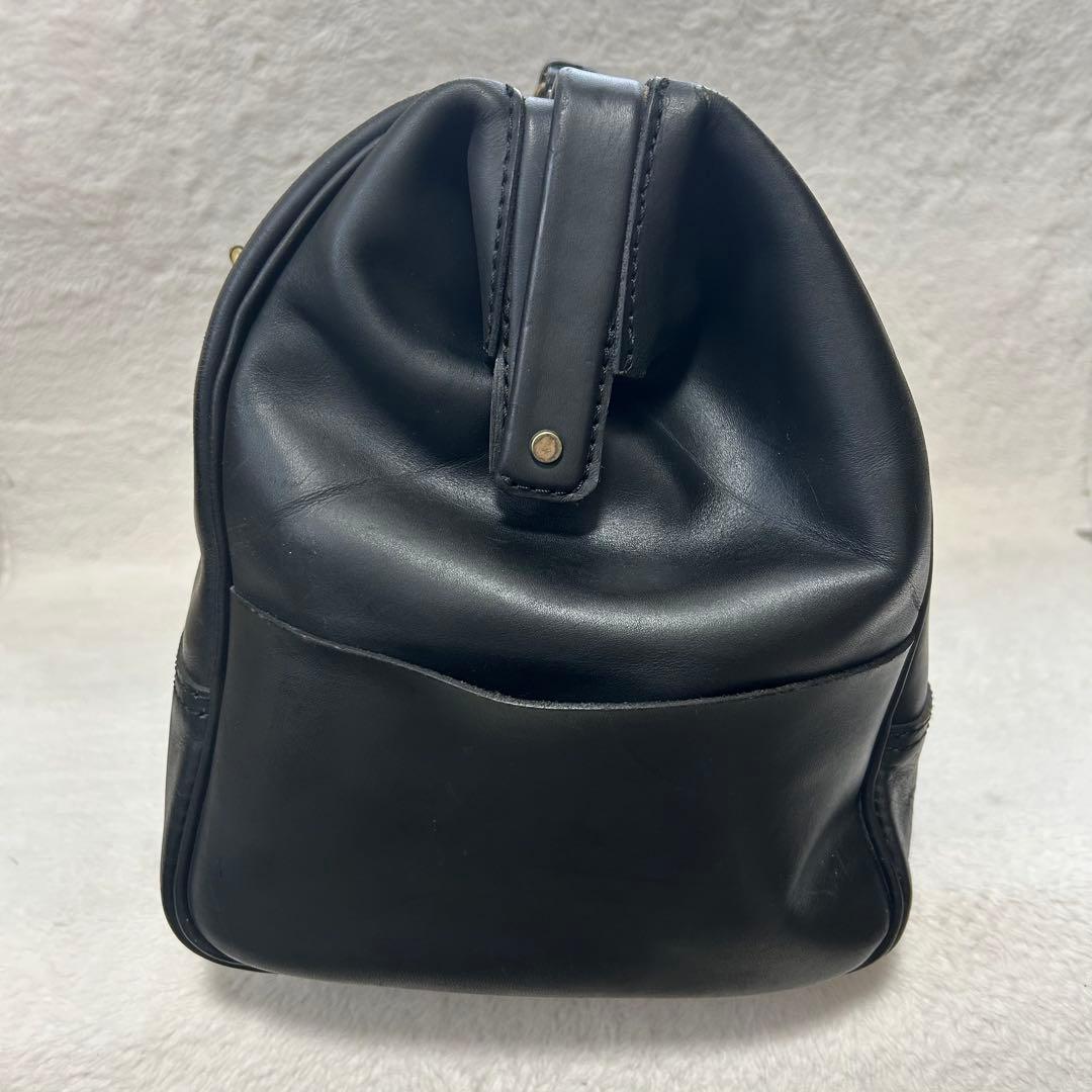 HERZ ヘルツ Lサイズ ボストンバッグ 口枠　ブラック