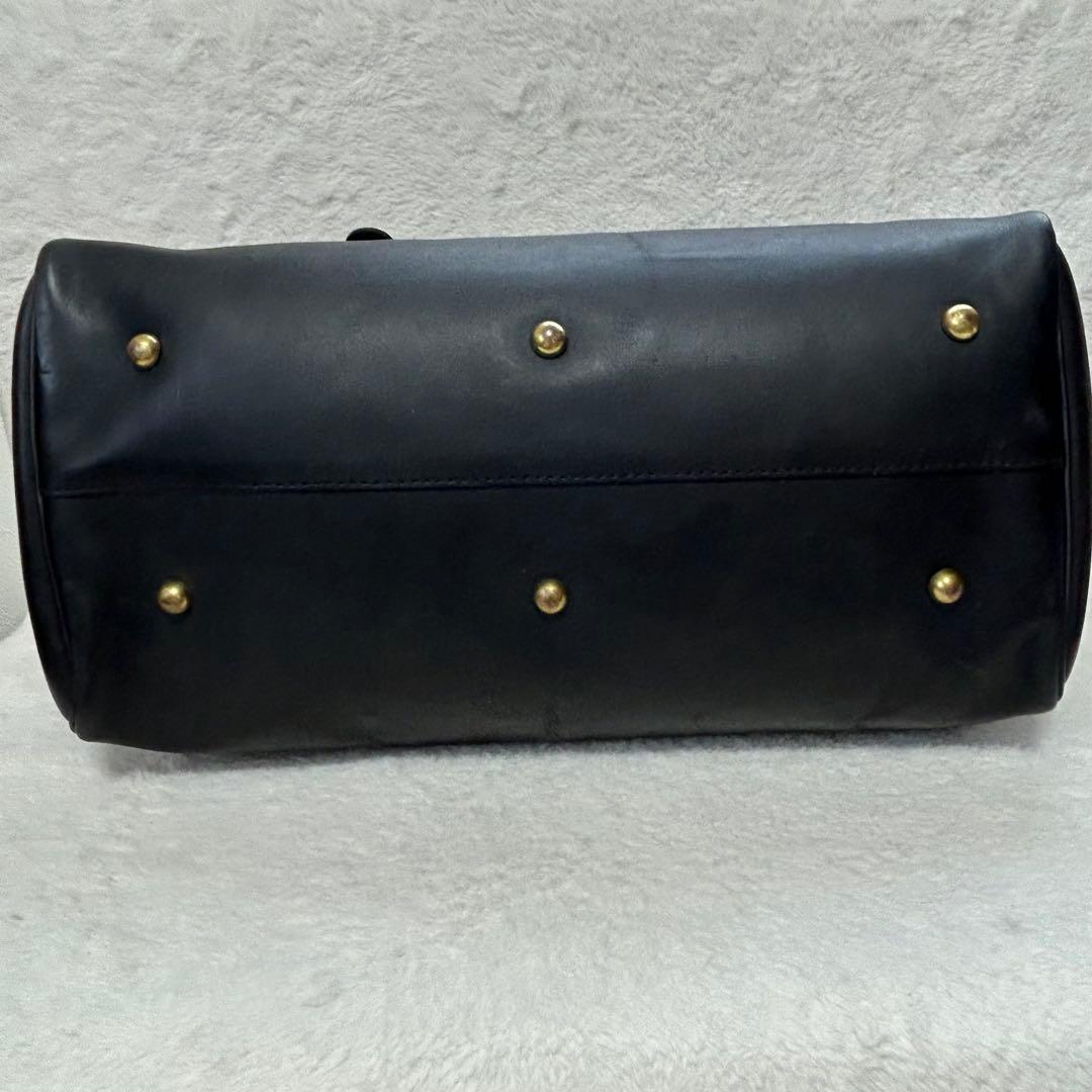 HERZ ヘルツ Lサイズ ボストンバッグ 口枠　ブラック