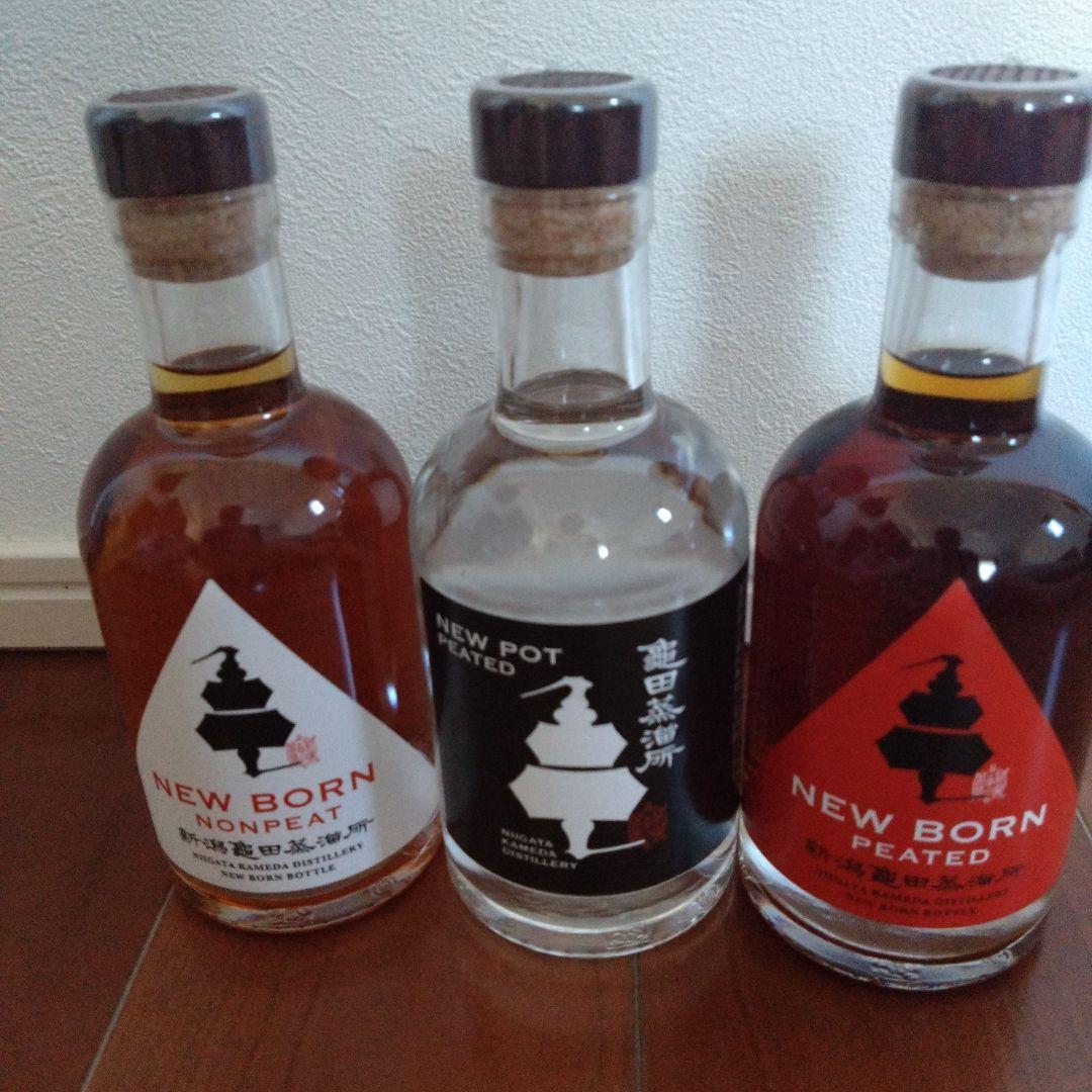 新潟亀田蒸留所 亀田ウイスキー ３本セット ニューポット