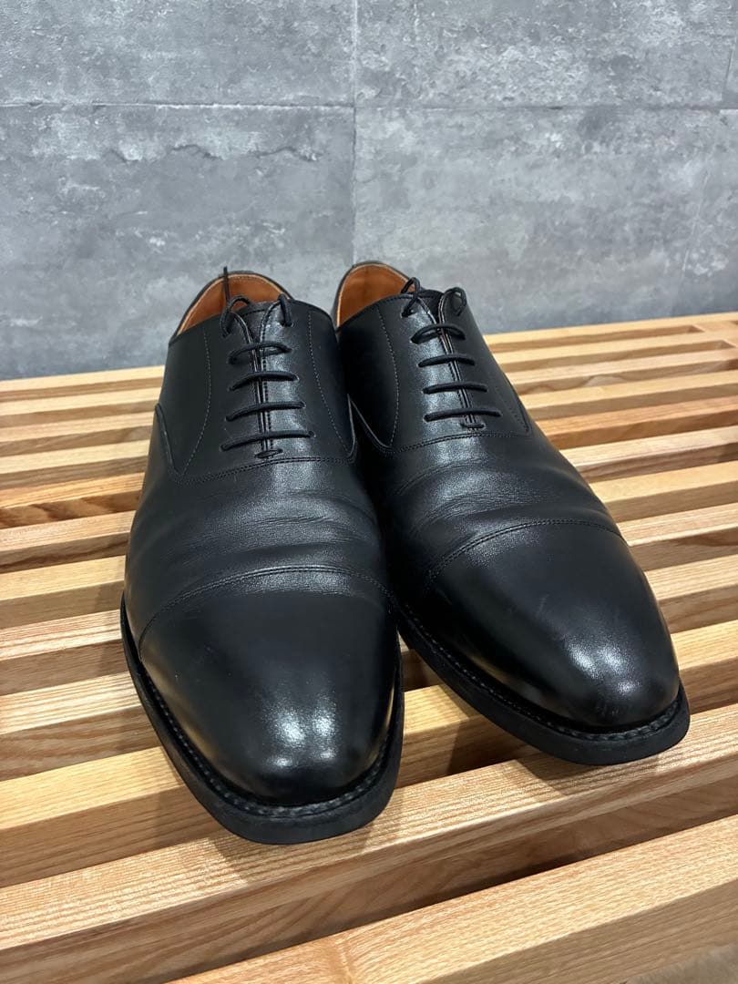 （良品）スコッチグレイン ストレートチップ NL4116 黒 27cm